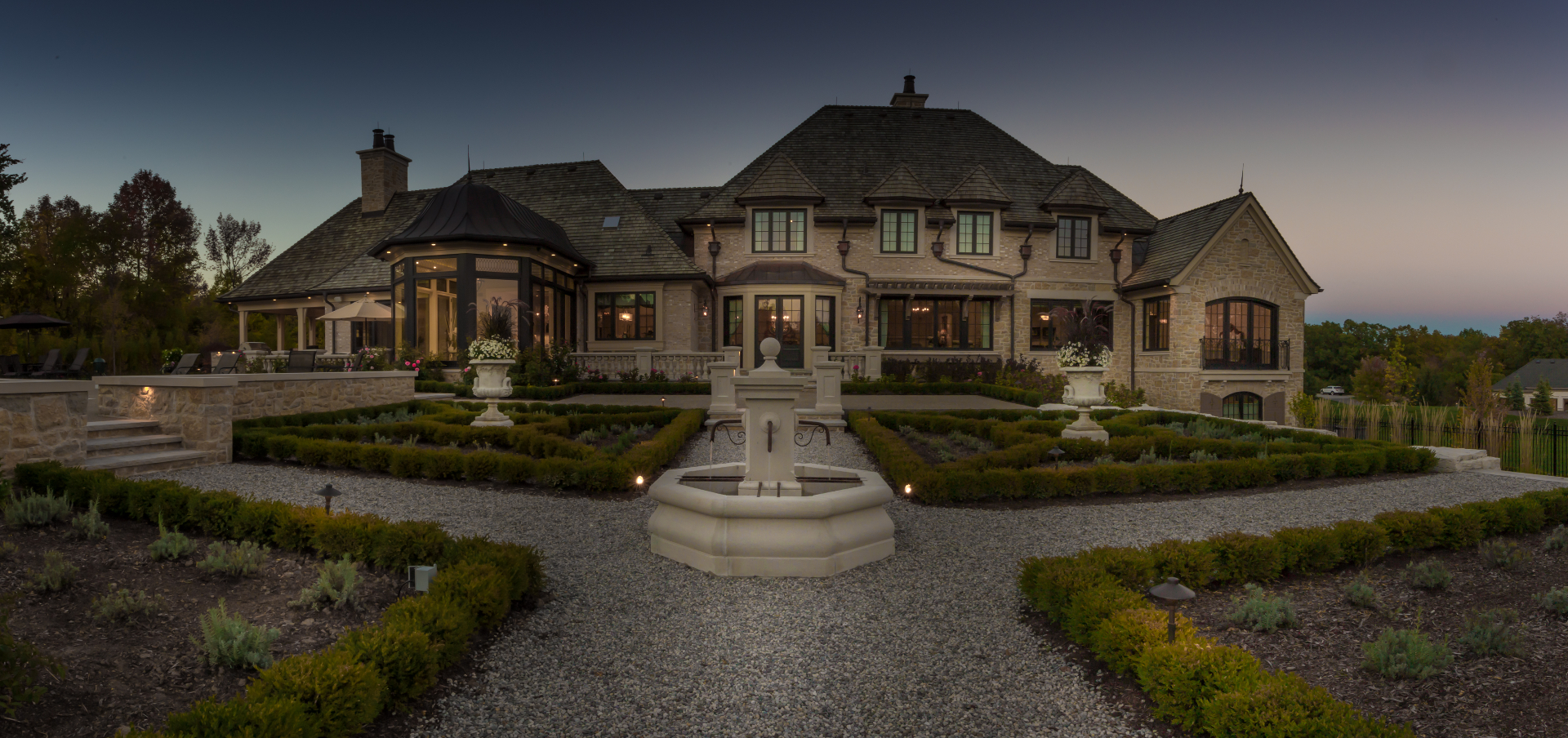 Modern Chateau — luxury landscape in BURLINGTON