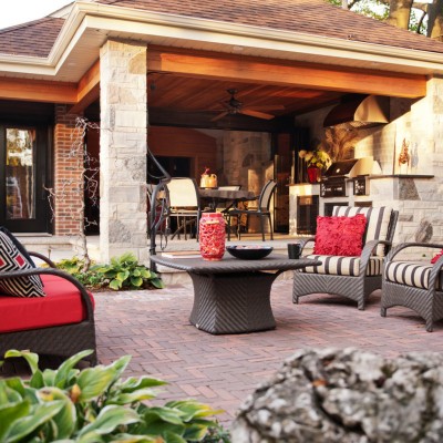 outdoor kitchens