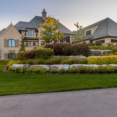 Landscape of a large property